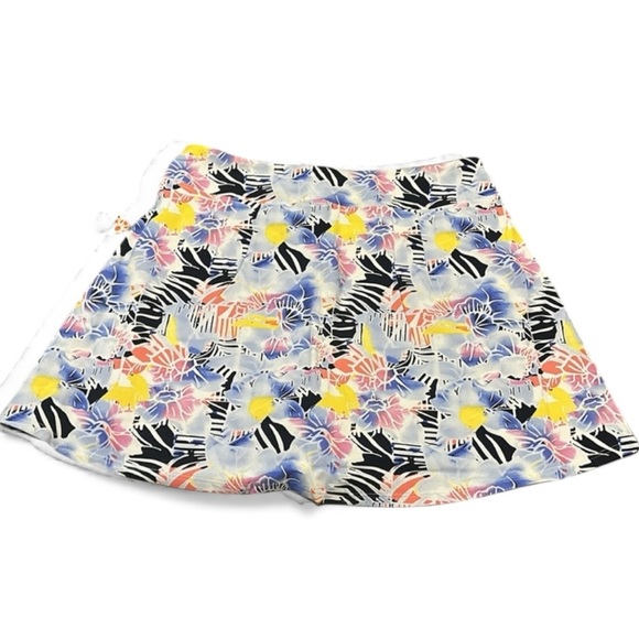 Free People Printed Volley Skort Size Small Mystic Floral High Rise NEW - Picture 6 of 13
